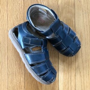 See Kai Run | Navy Leather Sandals